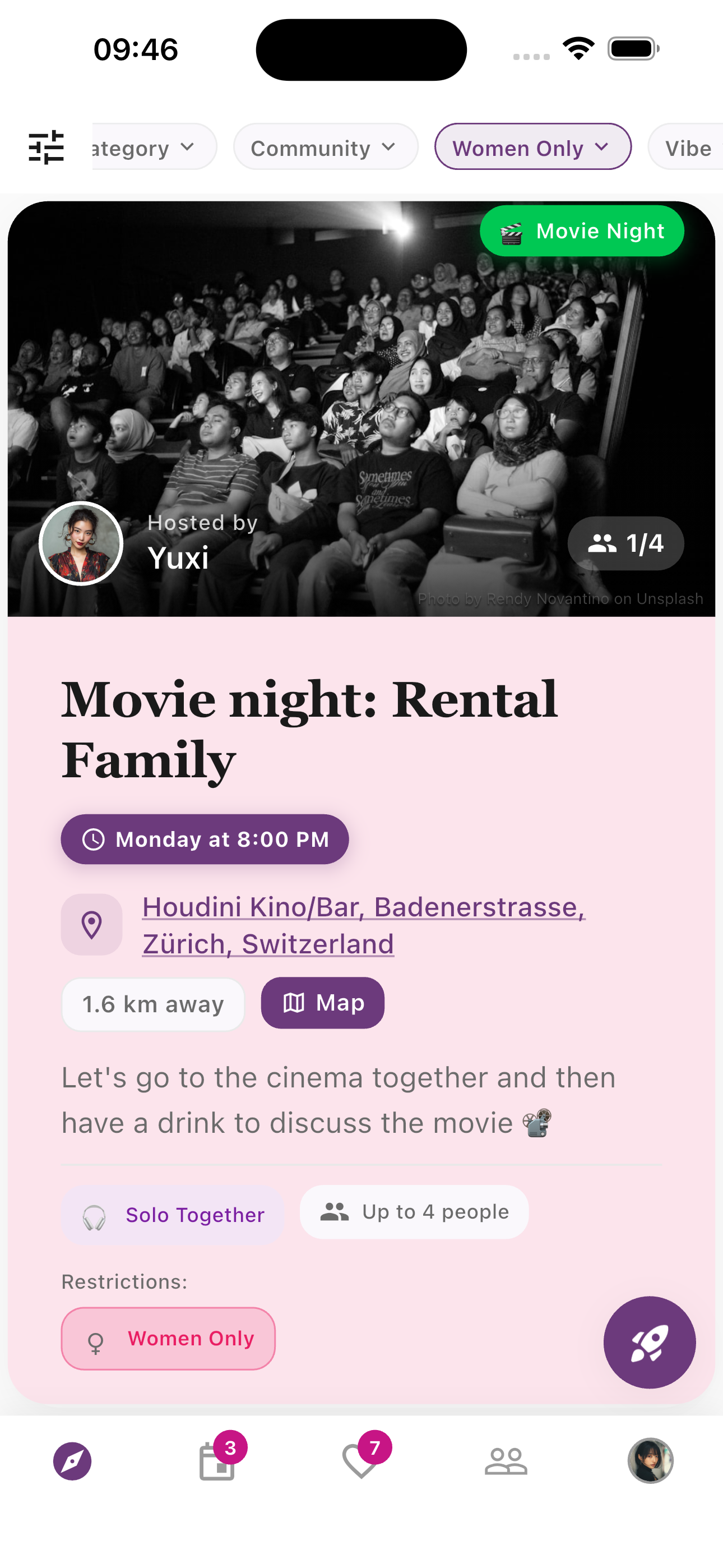 Discover activities nearby